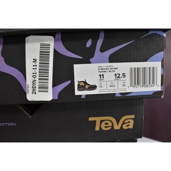 Teva Mens Size 11 Revive \'94 Black Tan Mid Hiking Boots Shoes main image 9